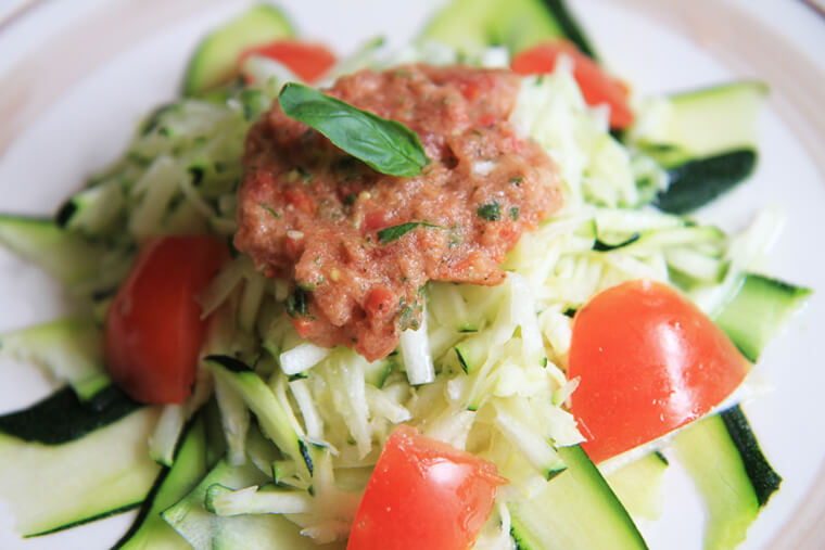 pasta-alla-checca-zucchini-salad